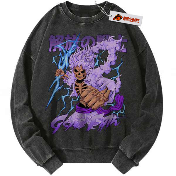 One Piece Monkey D Luffy Vintage Anime Sweatshirt, Unisex Sweater