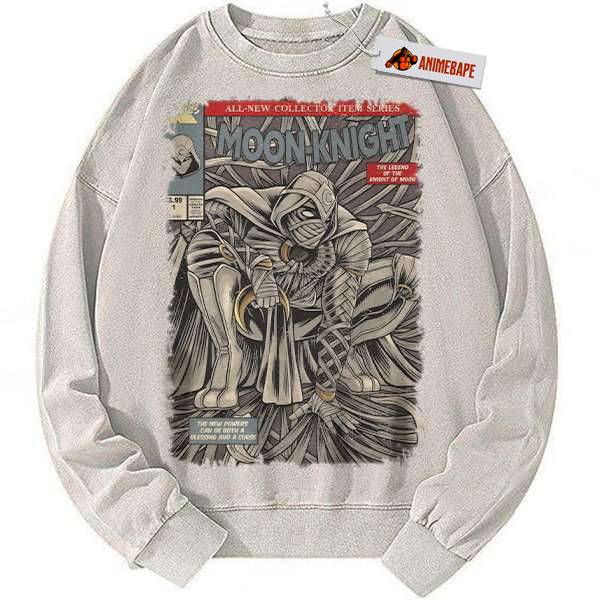 Moon Knight Vintage Sweatshirt for Marvel Comics Fans, Cozy Sweater