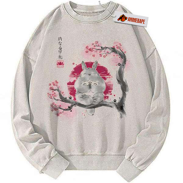 Totoro Sweatshirt, Studio Ghibli Vintage Anime Sweater for Fans
