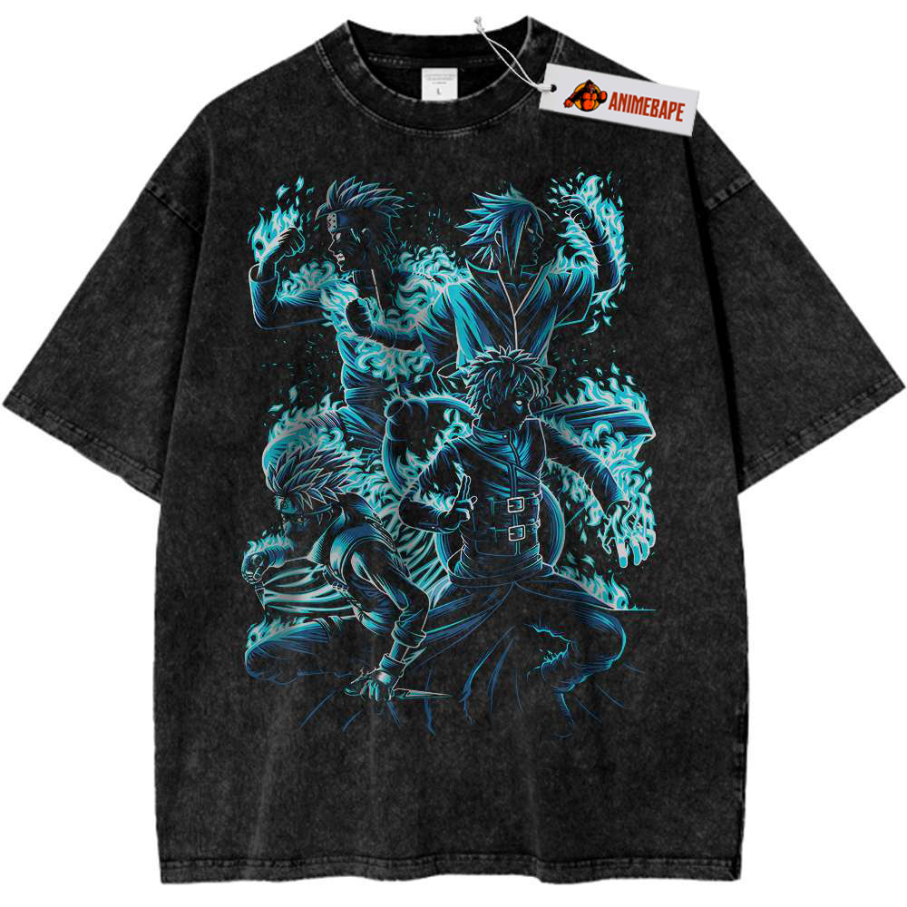 Naruto Anime Vintage Graphic Tee Shirt for Fans Naruto