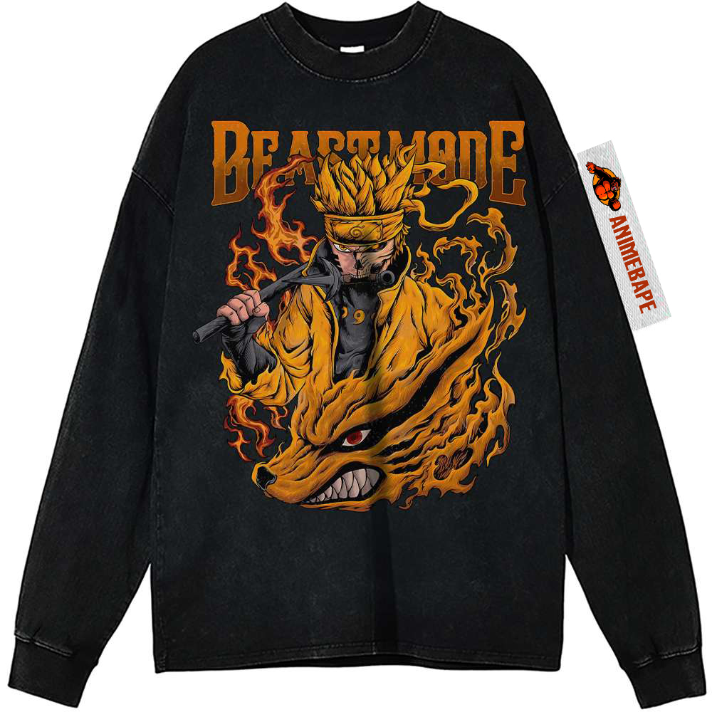 Naruto Uzumaki Kurama Vintage Anime Sweatshirt 2
