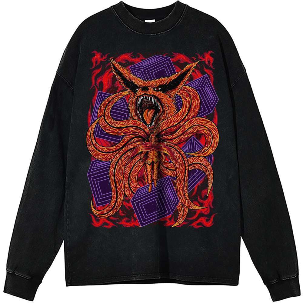 Naruto Uzumaki Kurama Vintage Anime Sweatshirt Shirt