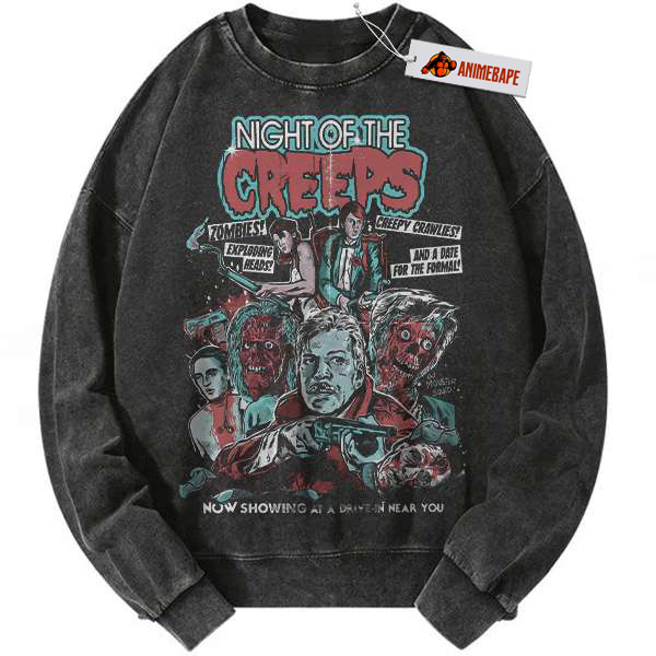 Halloween Horror Movie Night of the Creeps Vintage Sweatshirt