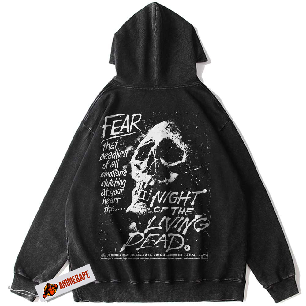 Horror Vintage Night of the Living Dead Halloween Hoodie