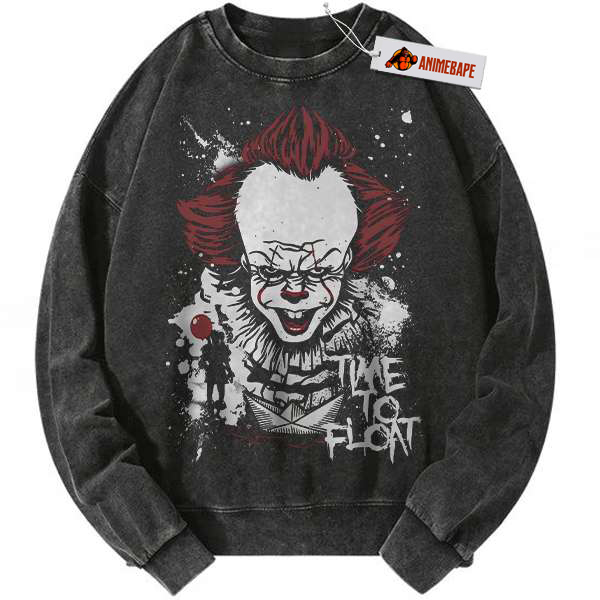 Pennywise Horror Sweatshirt, IT Halloween Vintage Sweater 2