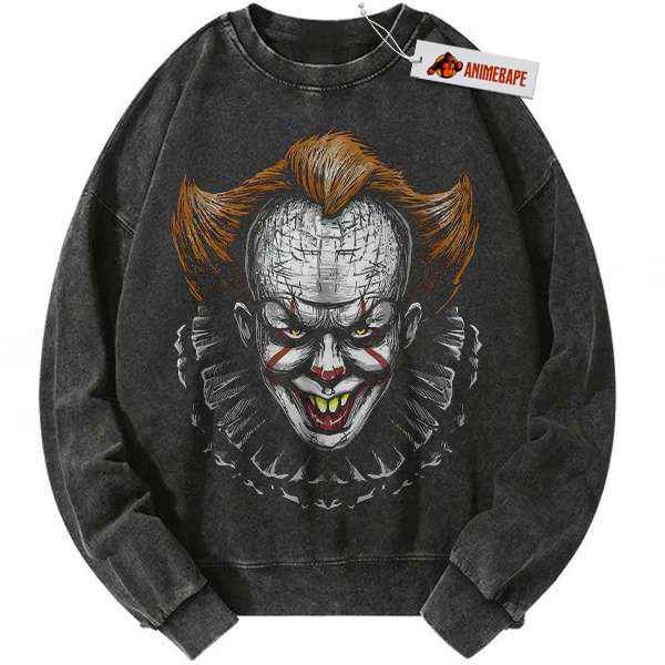 Pennywise IT Horror Halloween Sweatshirt Vintage Design Sweater 3