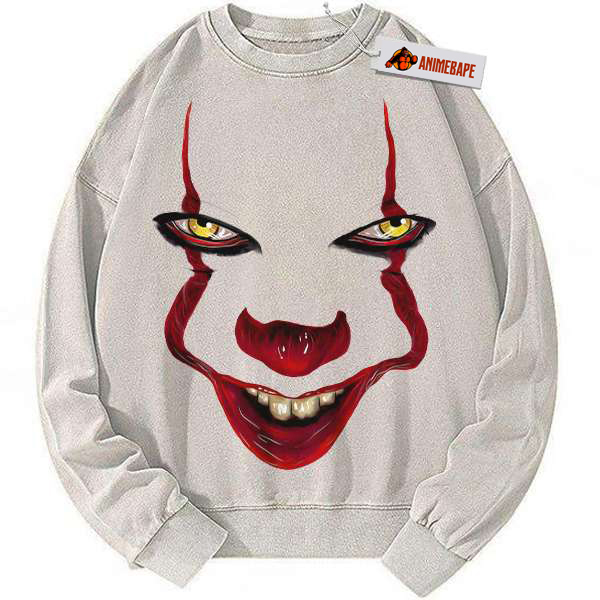 Pennywise IT Horror Movie Sweatshirt, Vintage Style Pullover