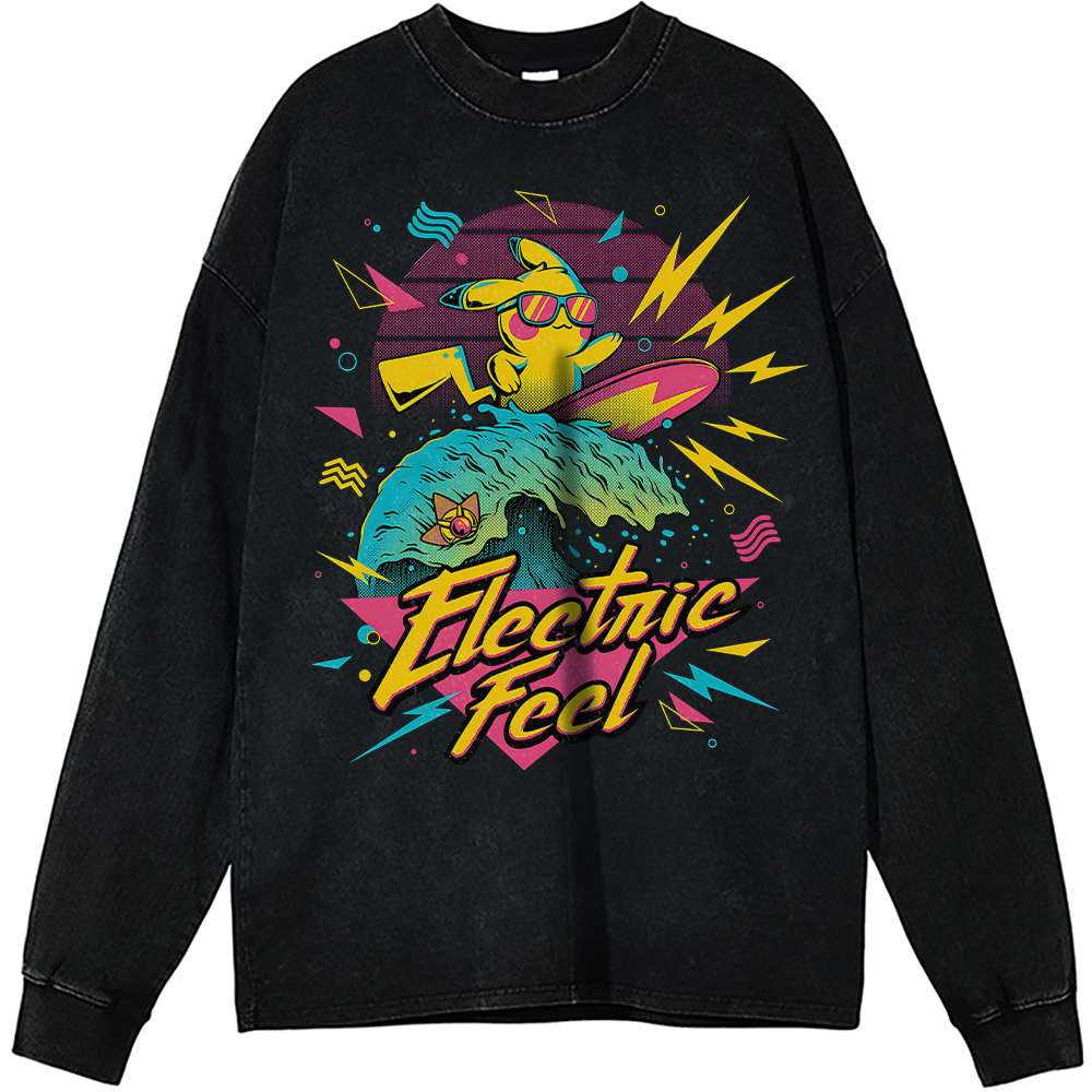 Pikachu Vintage Sweatshirt for Pokemon Fans