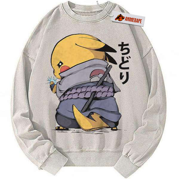 Vintage Pikachu Sweatshirt, Pokemon Anime Sweater for Men and Women