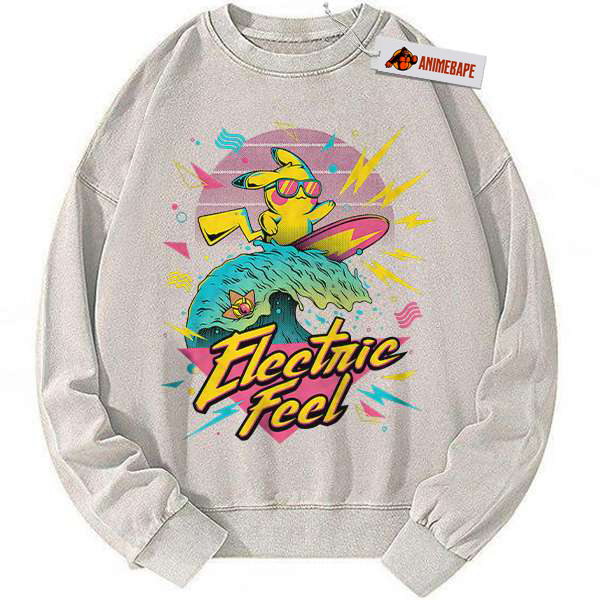 Vintage Pikachu Anime Sweatshirt, Pokemon Sweatshirt, Cozy Sweater