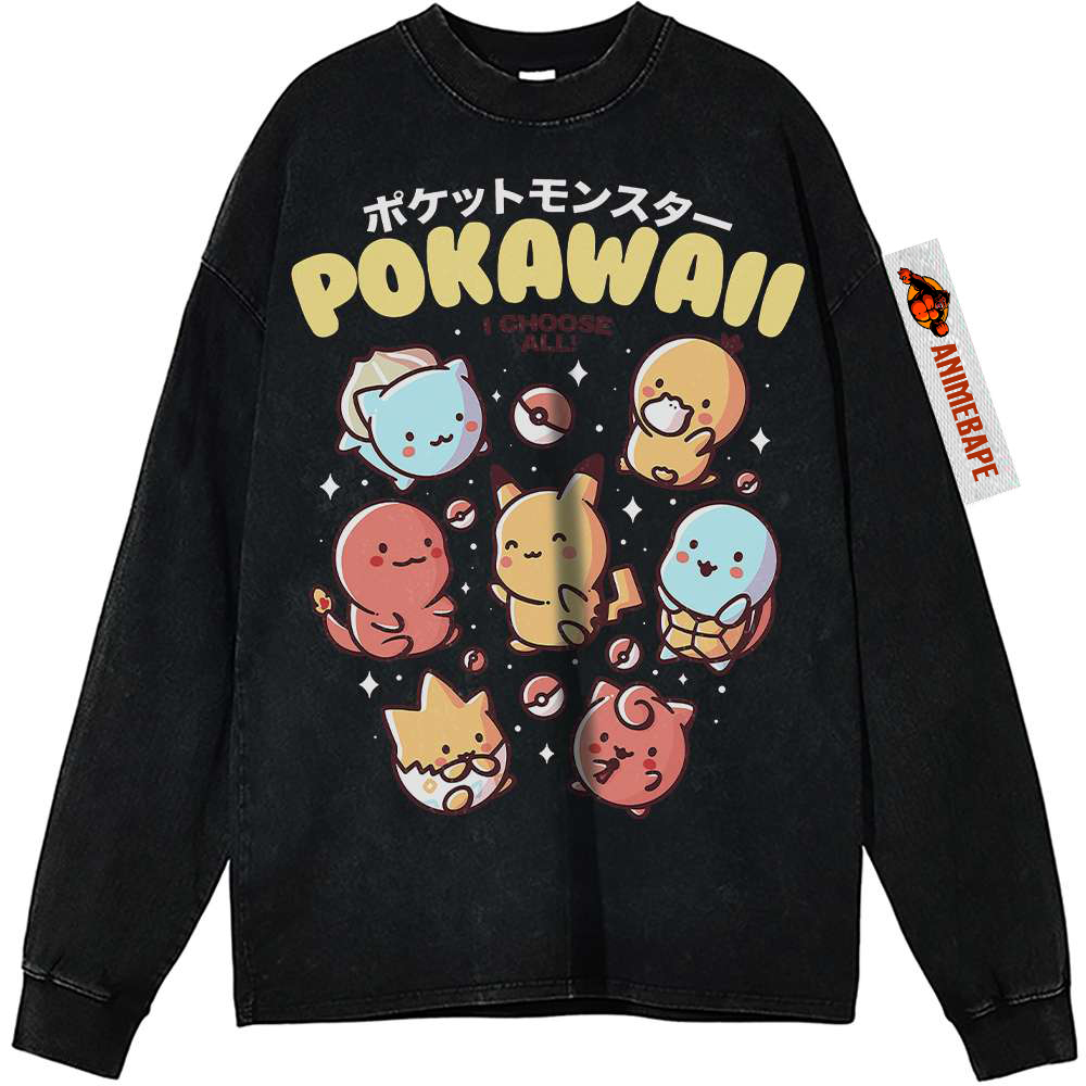 Vintage Pokemon Anime Sweatshirt – 4 Pokemon