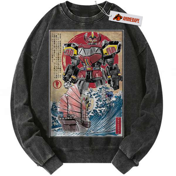 Vintage Animated Power Ranger Sweatshirt, Cozy Casual Sweater