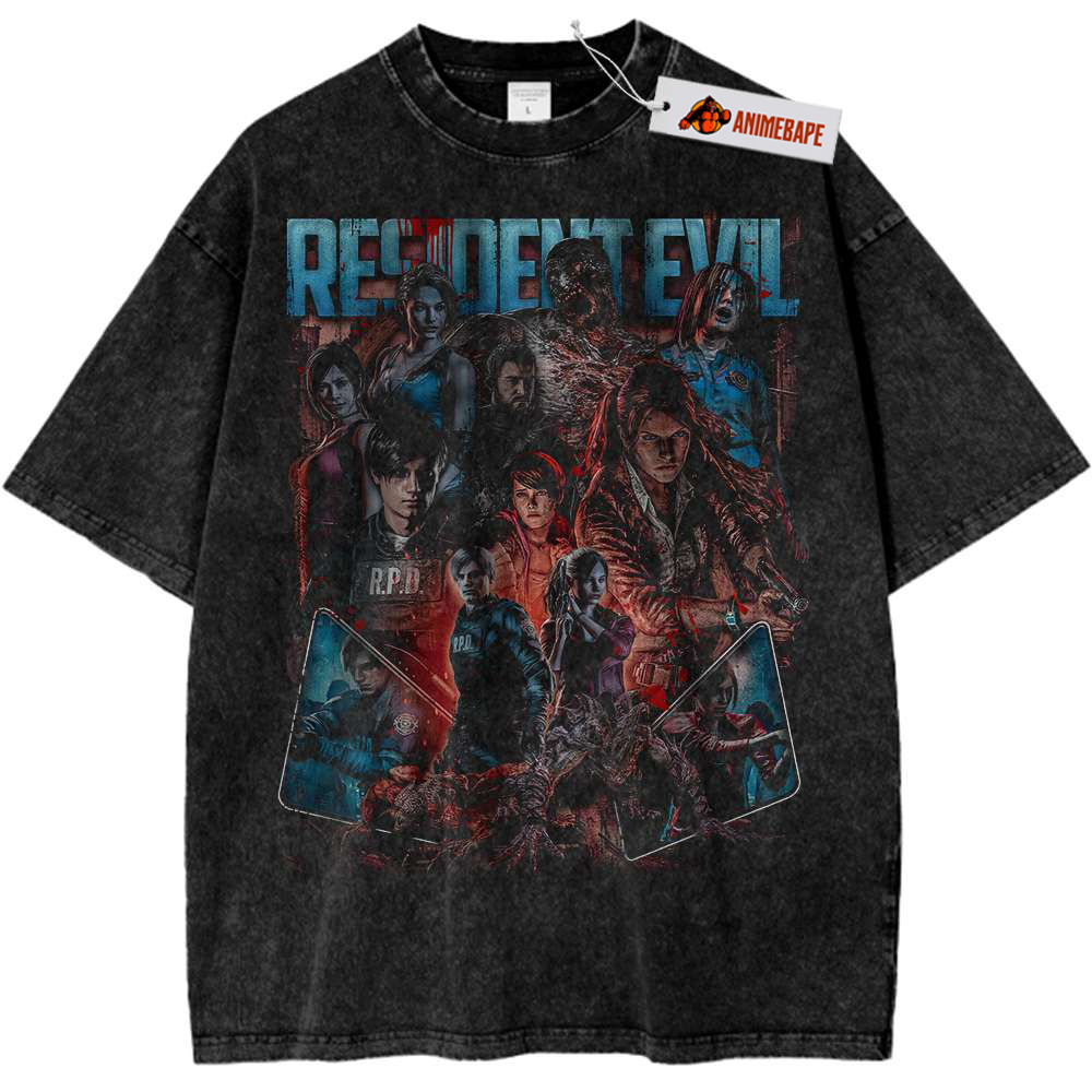 Resident Evil Vintage Tee, Retro Game Shirt for Fans