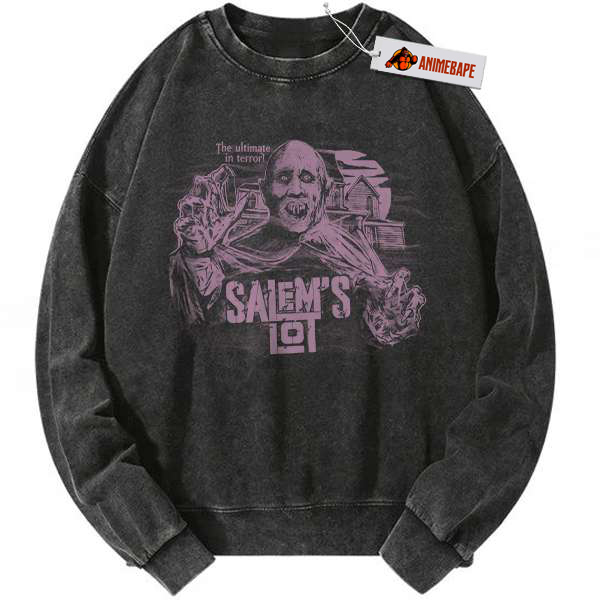 Salems Lot Horror Sweatshirt, Vintage Halloween Sweater for Fans