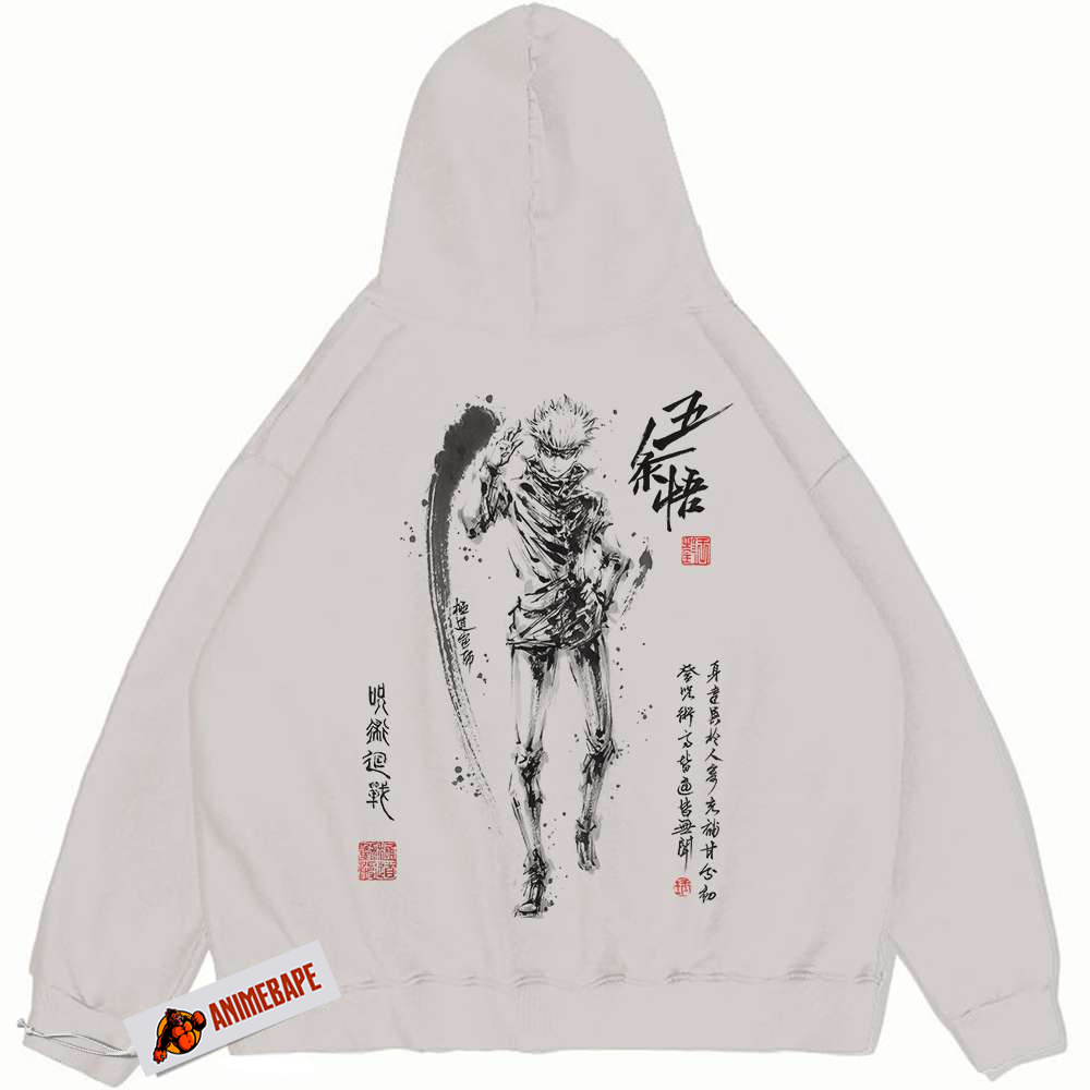 Satoru Gojo Jujutsu Kaisen Hoodie, Vintage Anime Hoodie