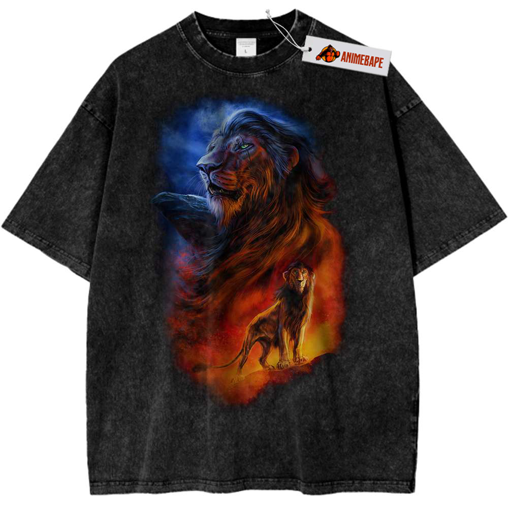 Lion King Vintage T-Shirt, Disney Animated Shirt for Adults