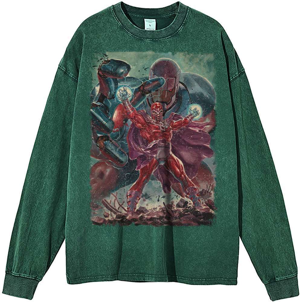 Marvel Comics Sentinel vs Magneto Vintage Sweatshirt