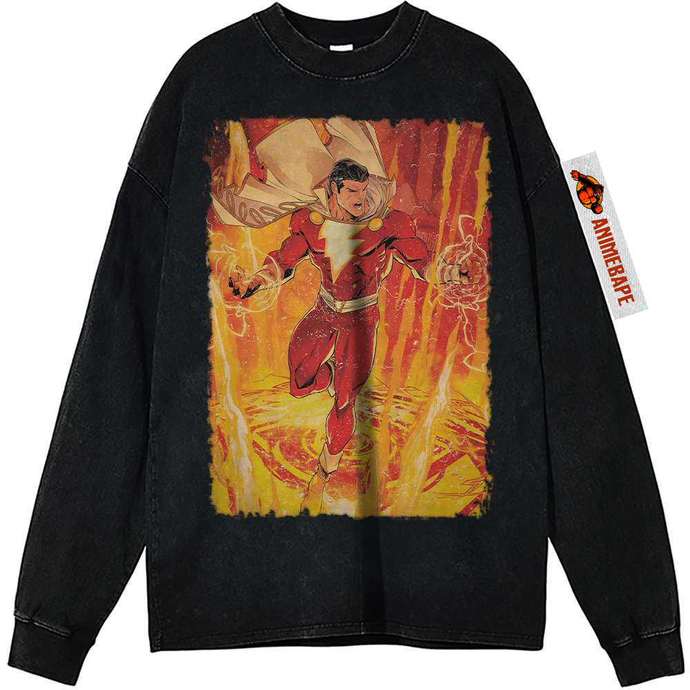 Shazam DC Comics Vintage Sweatshirt for Men and Women