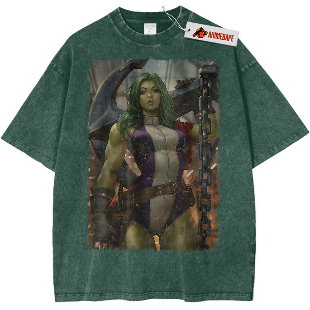 She-Hulk Vintage Tee, Marvel Comics Apparel for Fans