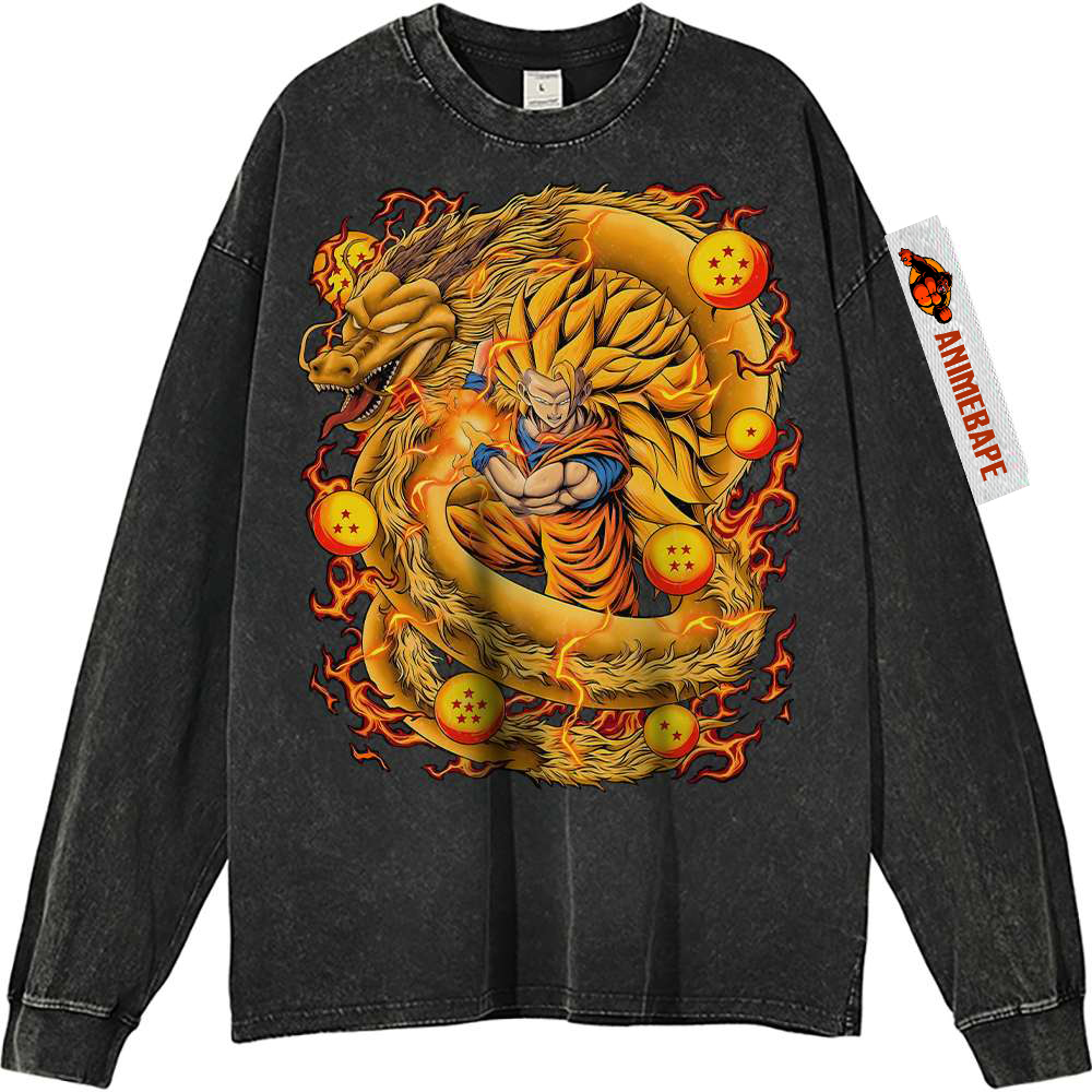 Dragon Ball Z Son Goku Sweatshirt, Anime Graphic Shirt