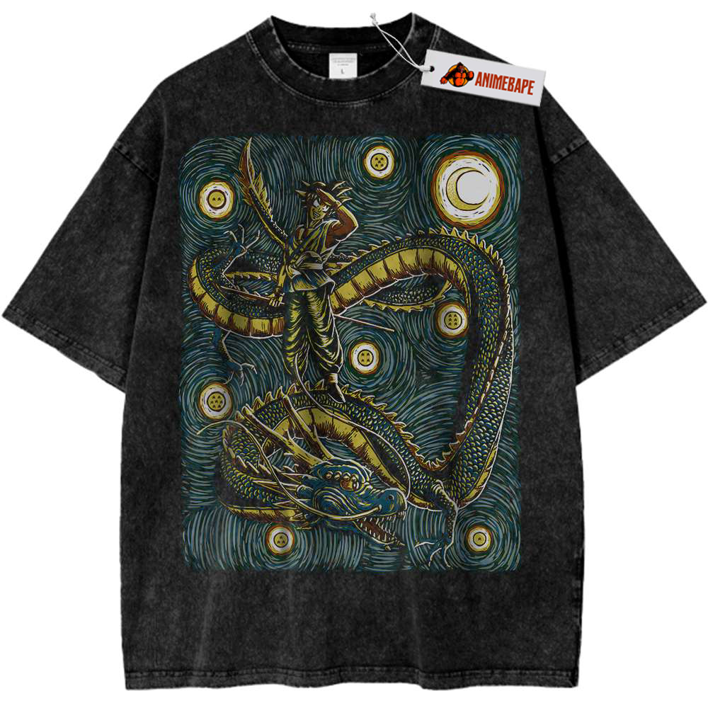 Dragon Ball Z Son Goku Vintage Tee, Anime Shirt for Fans v5