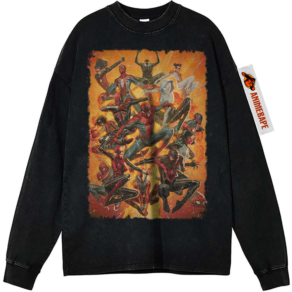 Spider-Man Vintage Marvel Comics Sweatshirt Shirt for Men