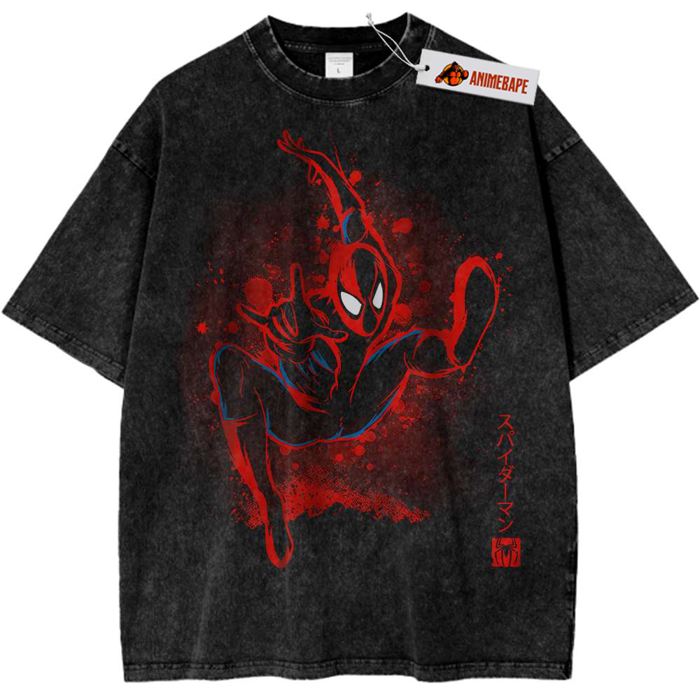 Marvel Vintage Spider-Man Shirt, Mens Comic Tee Spider-Man