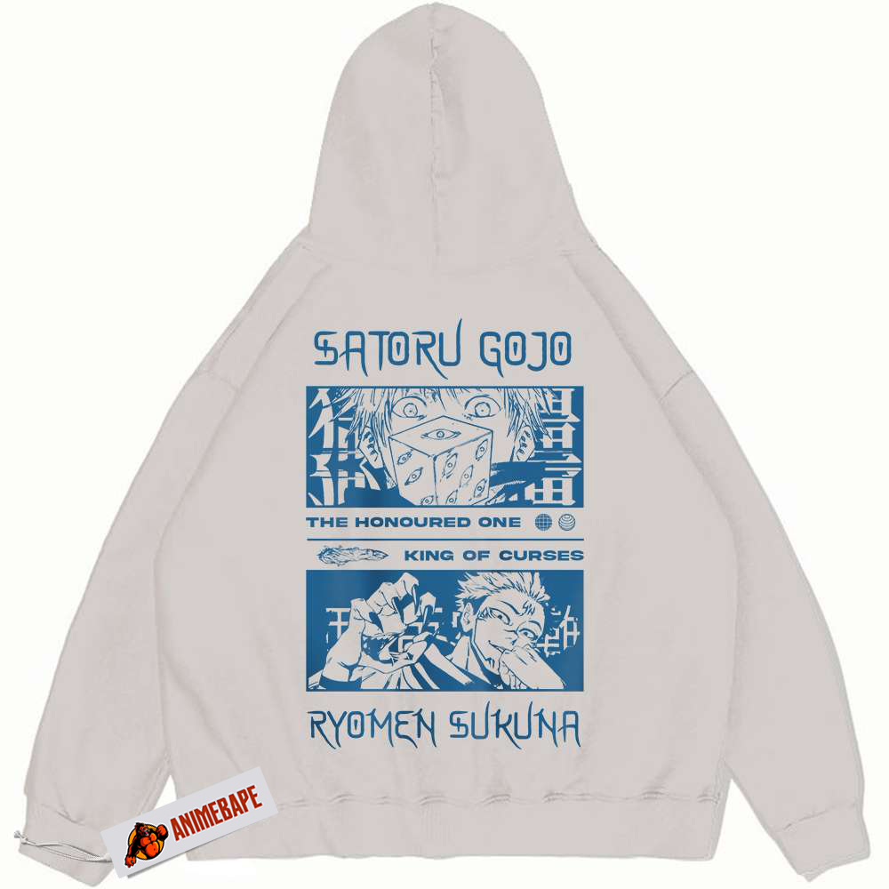 Sukuna Satoru Gojo Jujutsu Kaisen Vintage Anime Hoodie