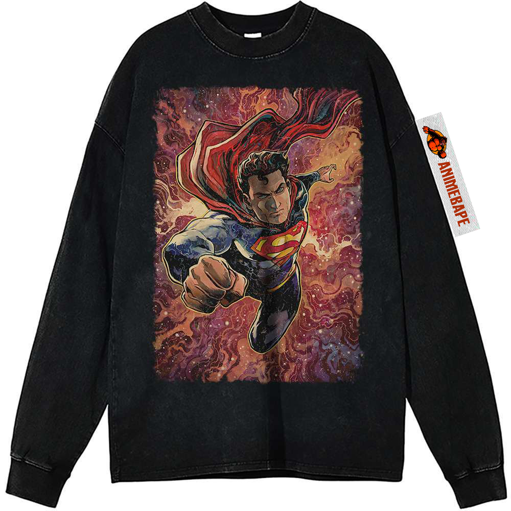 Superman Vintage DC Comics Sweatshirt T-Shirt for Men