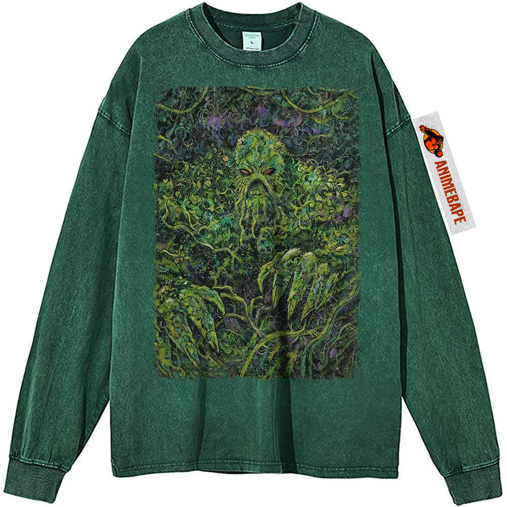 DC Comics Swamp Thing Vintage Sweatshirt Tee for Men and Women
