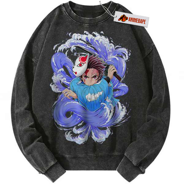 Demon Slayer Tanjiro Kamado Anime Vintage Sweatshirt for Fans