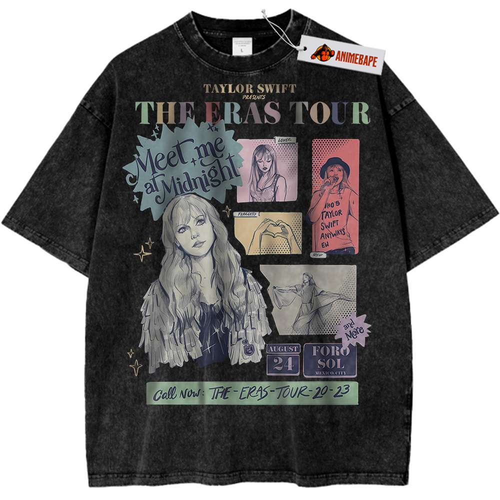 Taylor Swift Shirt, Eras Tour Shirt, Vintage T-Shirt Taylor Swift Eras Tour Vintage T-Shirt, Classic Concert Tee - Image 1