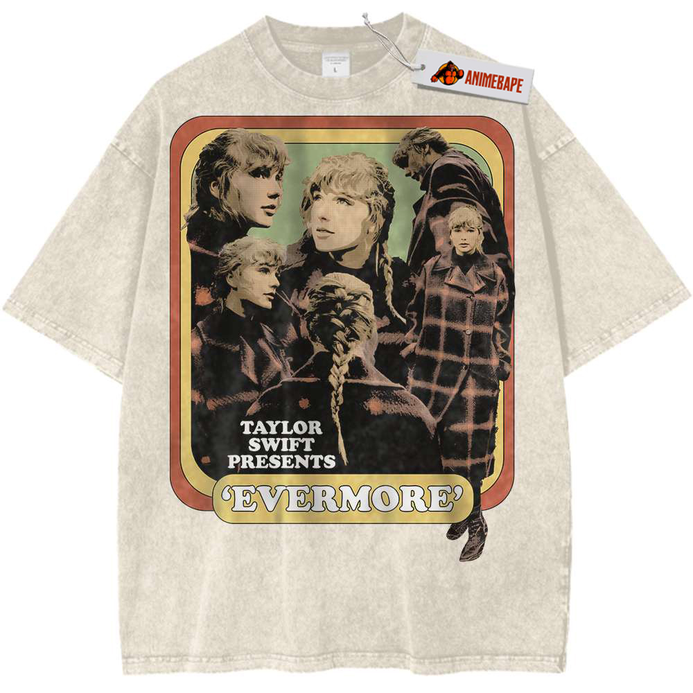 Taylor Swift Evermore Vintage Tee Shirt for Music Fans