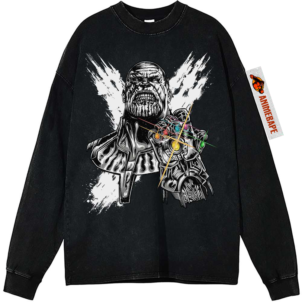 Thanos Vintage Sweatshirt Shirt, Marvel Comics Apparel for Fans