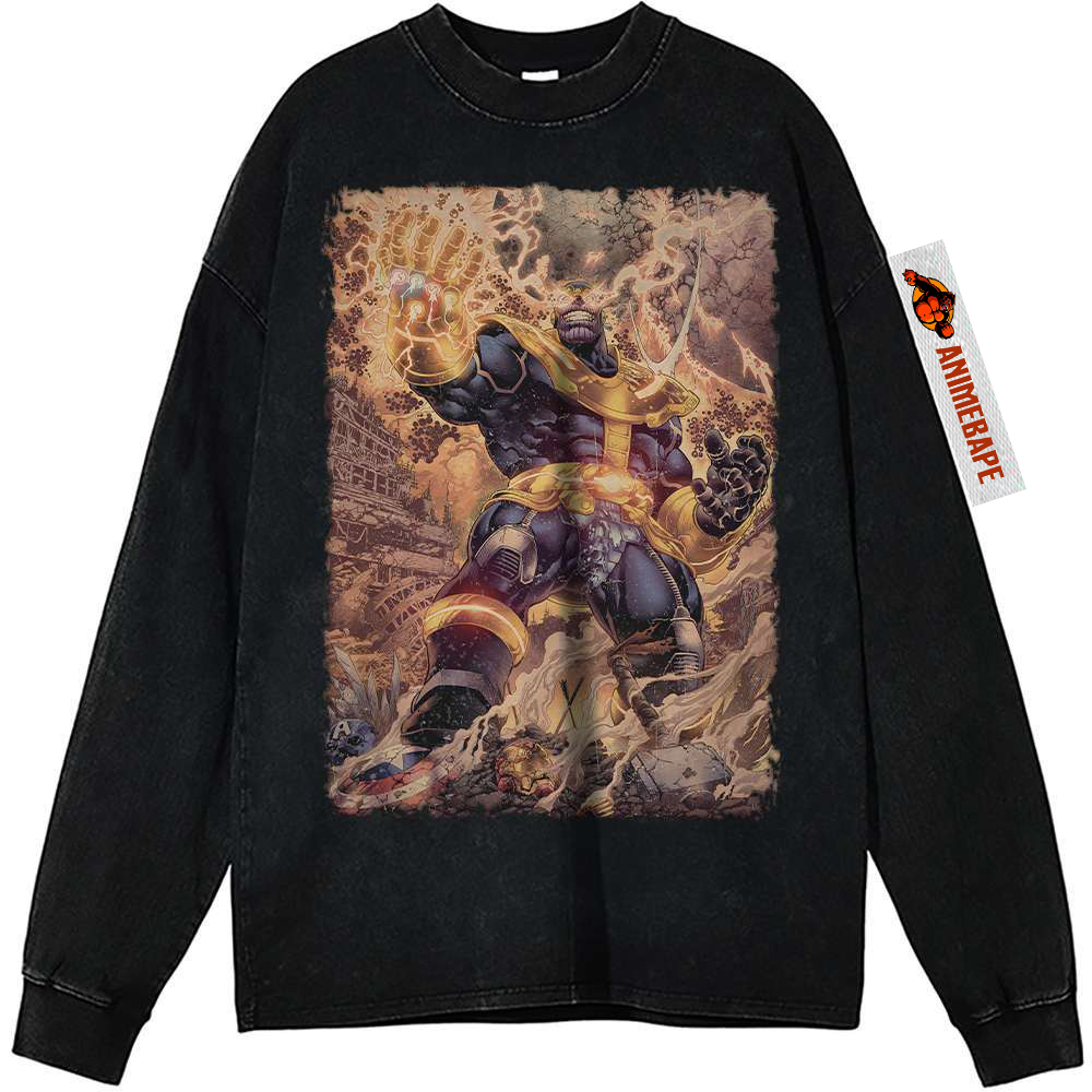 Thanos Vintage Sweatshirt Shirt - Marvel Comics Apparel