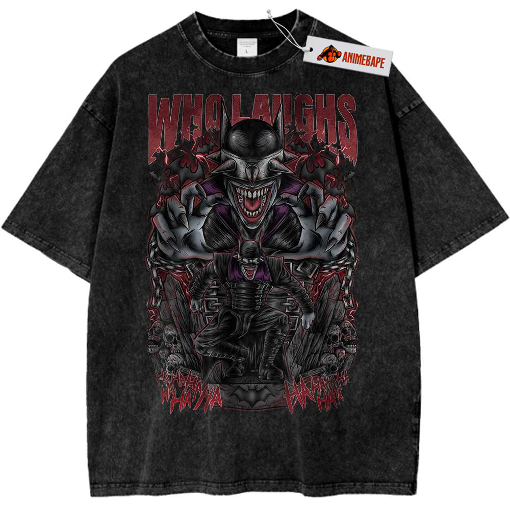 Batman Who Laughs Vintage Tee, DC Comics Graphic Shirt