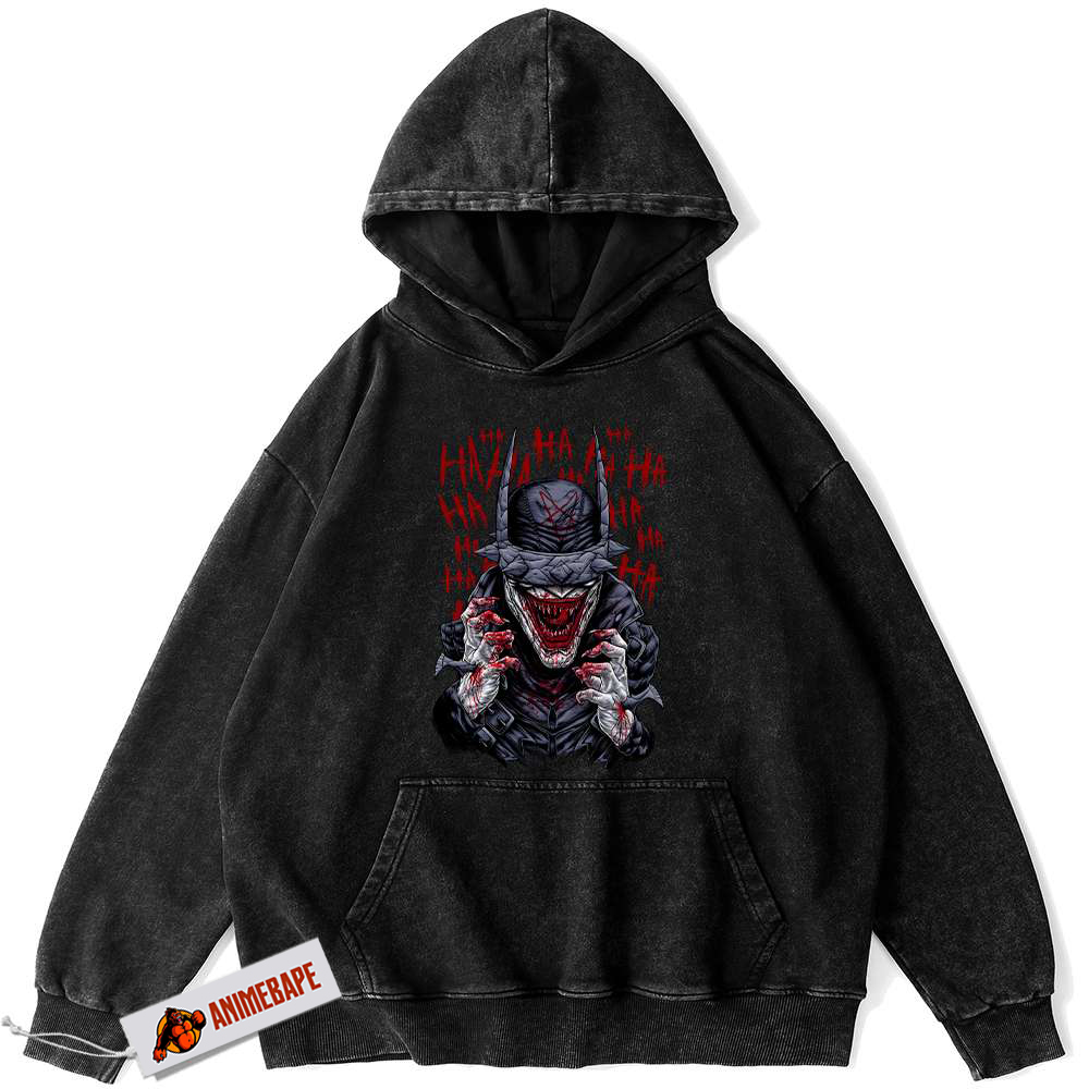 The Batman Who Laughs Vintage Hoodie | DC Comics Apparel