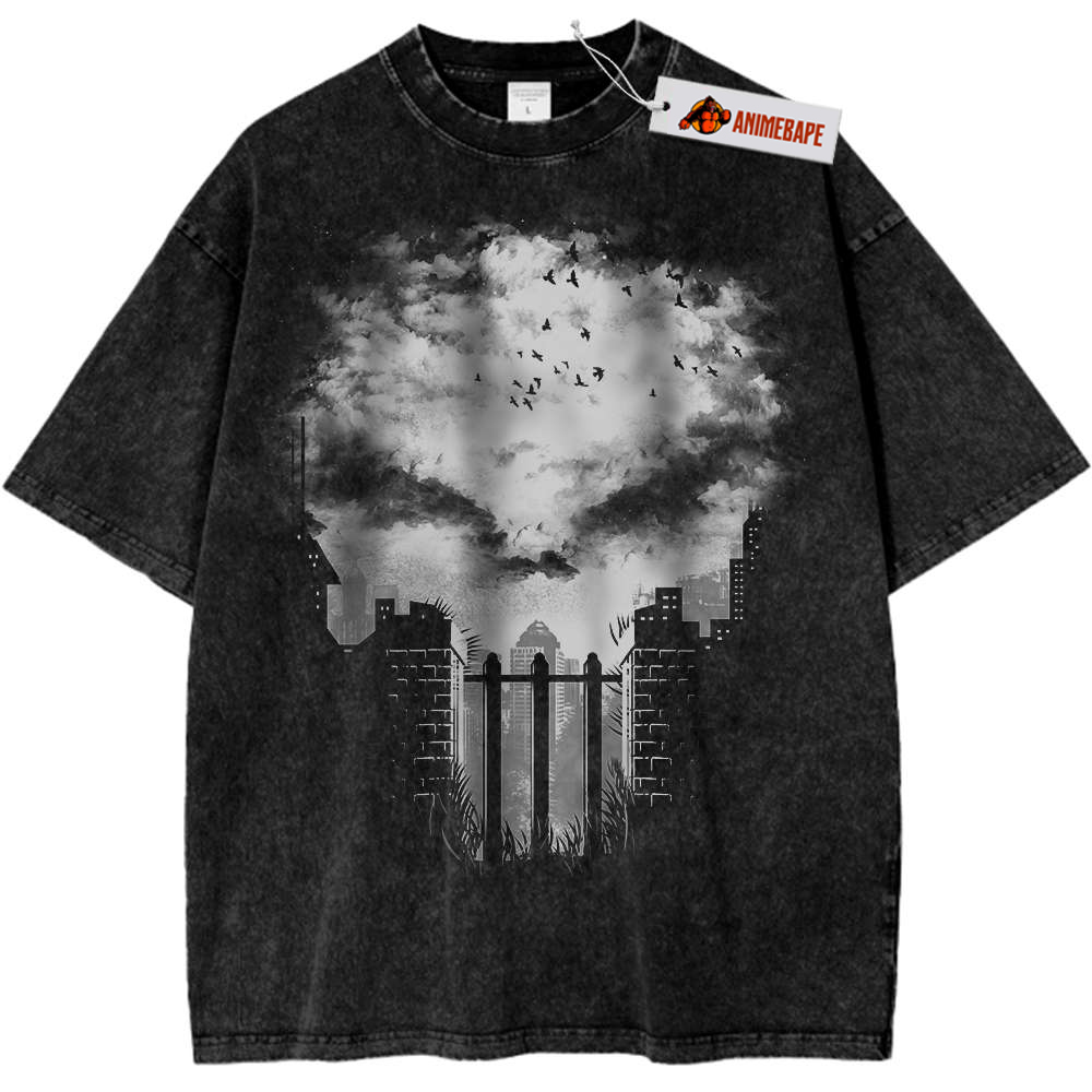 Vintage Marvel Comics Punisher Shirt, Graphic T-Shirt for Men