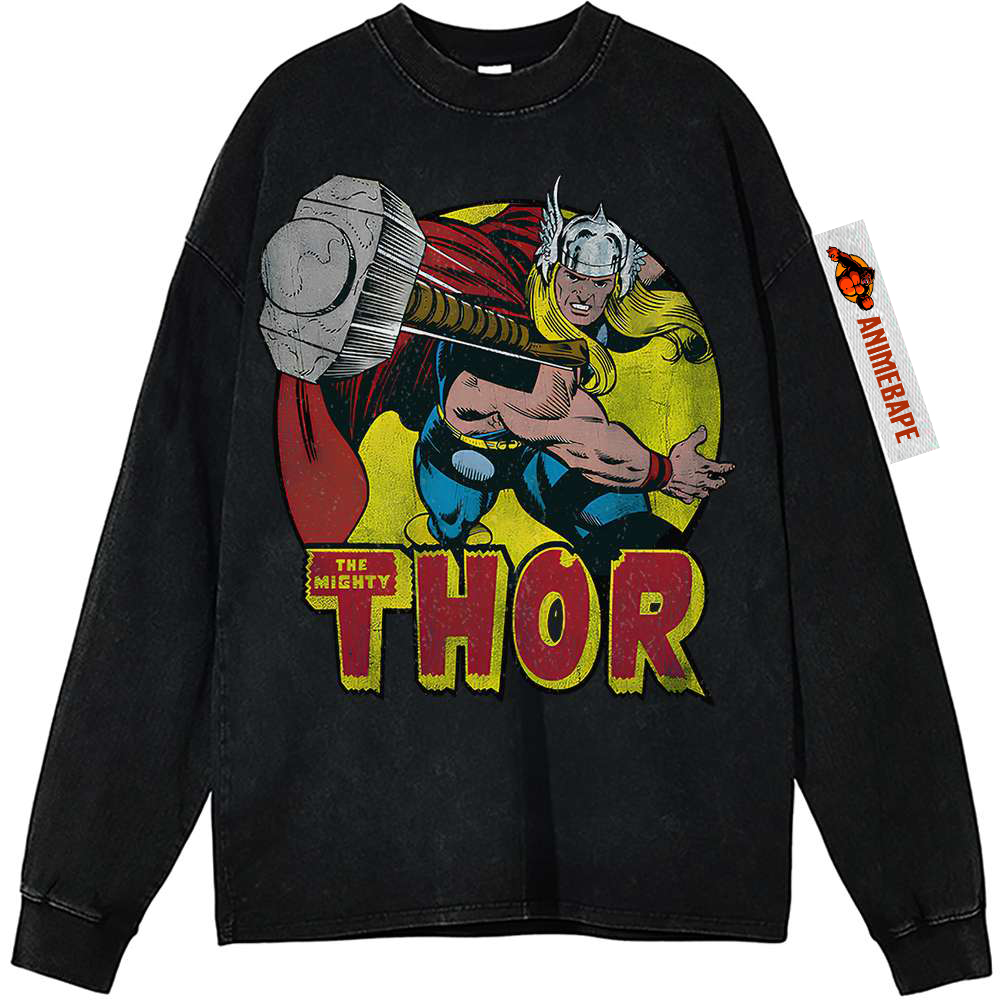Marvel Thor Vintage Sweatshirt Shirt for Fans and Collectors