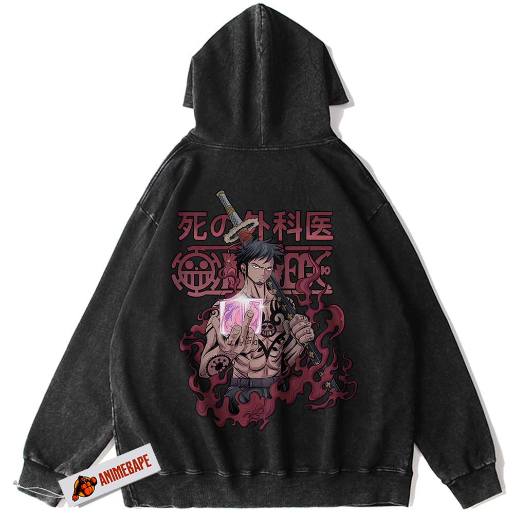 Trafalgar D Water Law Hoodie Vintage Anime One Piece Hoodie