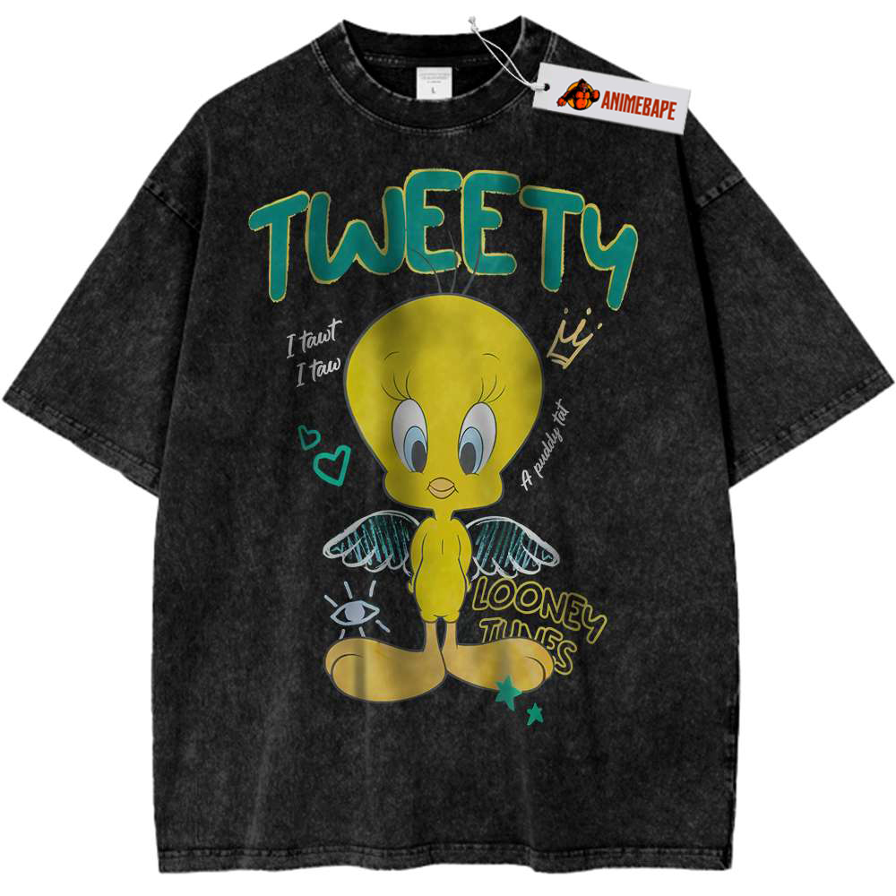 Looney Tunes Tweety Vintage Cartoon Graphic T-Shirt