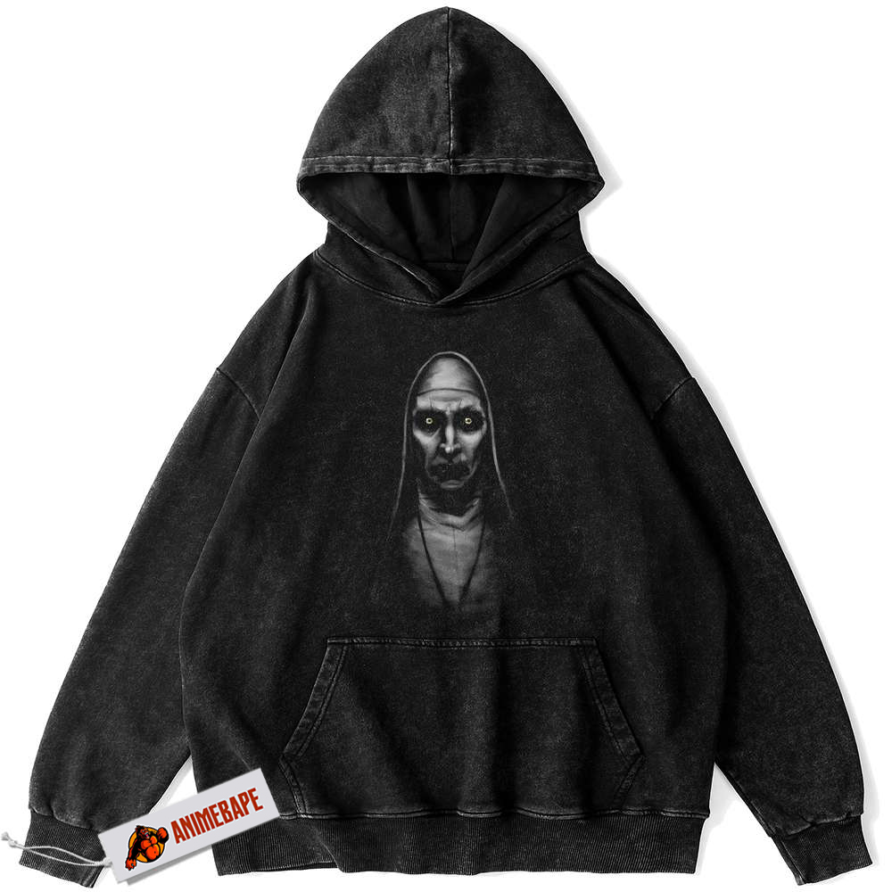 Valak Hoodie Halloween Vintage Horror Sweatshirt for Fans