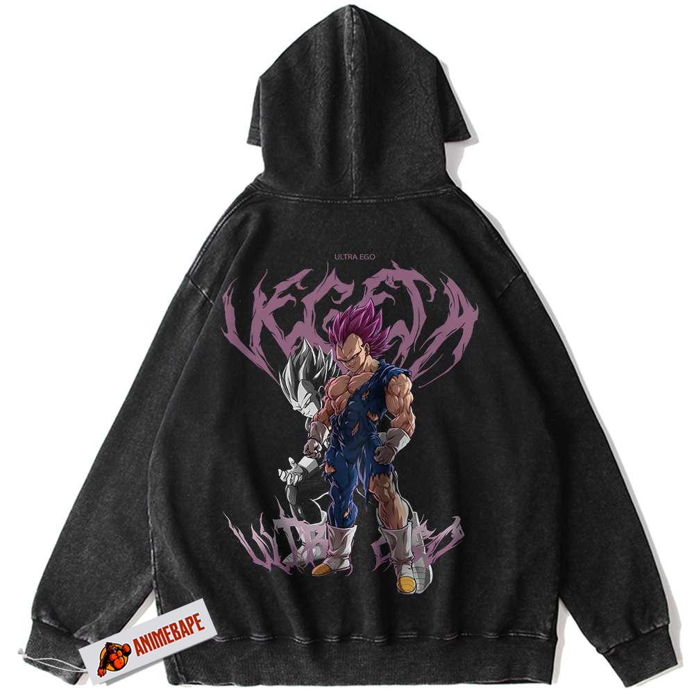 Dragon Ball Z Vegeta Vintage Anime Hoodie for fans and collectors