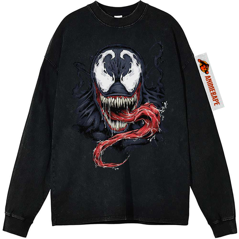Venom Vintage Sweatshirt Tee for Marvel Comics Fans
