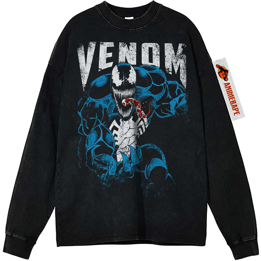 Venom Vintage Sweatshirt Shirt for Marvel Comics Fans