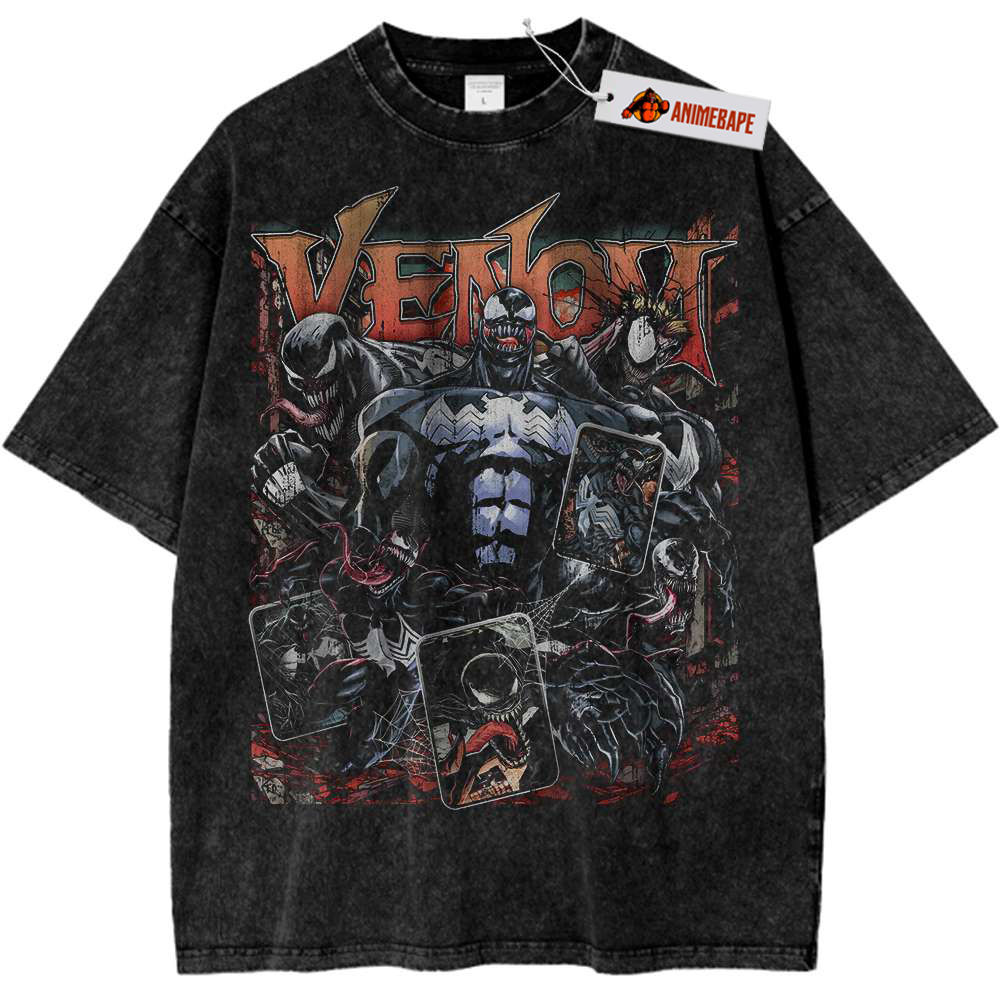 Marvel Venom Vintage Tee Shirt, Mens Graphic T-Shirt v96