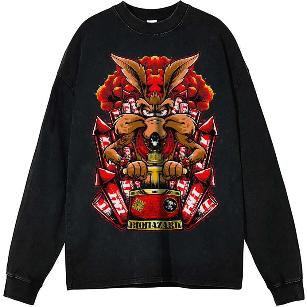 Wile E Coyote Vintage Sweatshirt Tee, Looney Tunes Cartoon Shirt