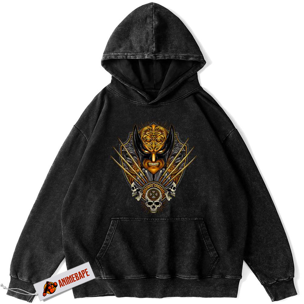 Wolverine X-Men Vintage Hoodie, Marvel Comics Style Hoodie