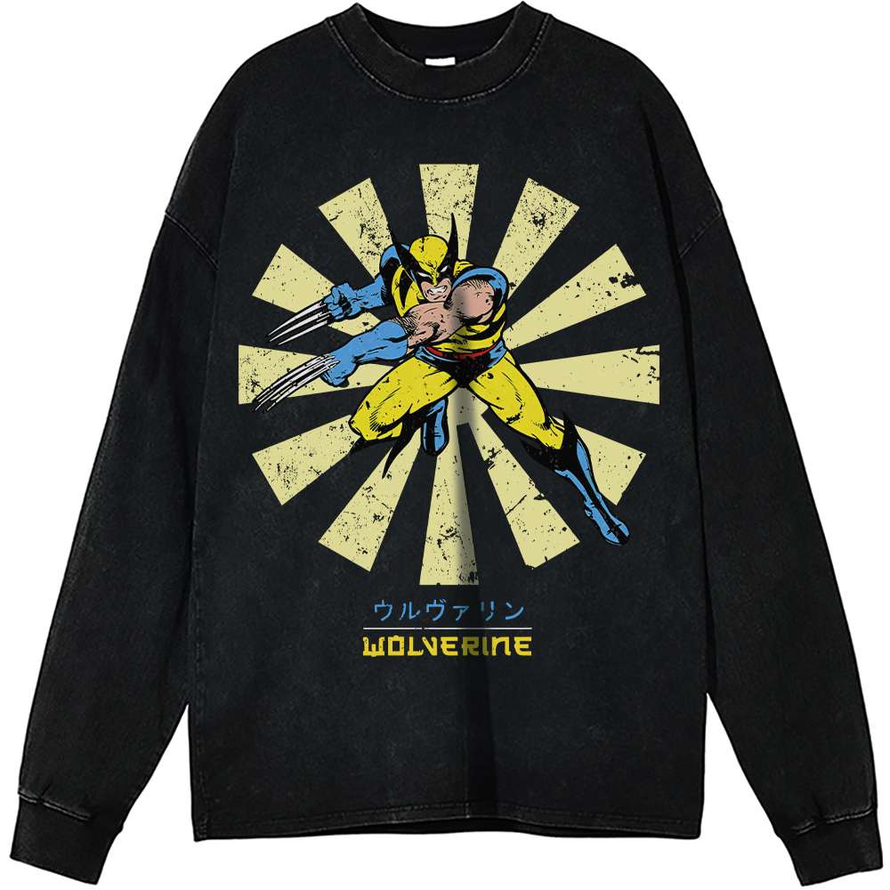 Wolverine X-Men Vintage Sweatshirt Shirt | Marvel Comics Apparel