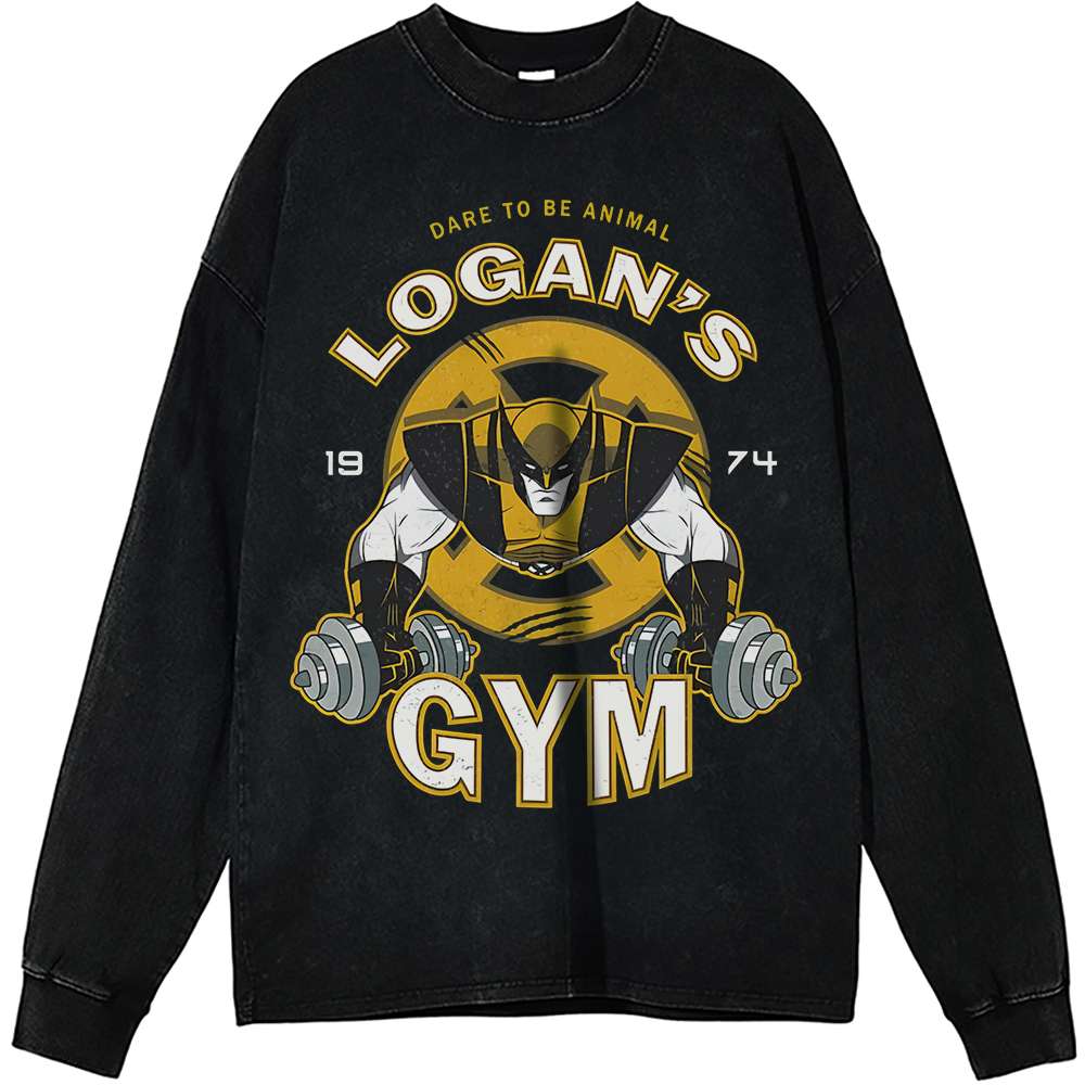 Wolverine X-Men Vintage Sweatshirt Tee, Marvel Comics Apparel